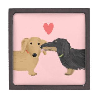 Dachshund Valentine Kiss Premium Gift Boxes