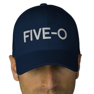 Five o Embroidered Hat