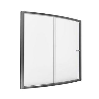 American Standard Ovation 60 in. x 58 in. Framed Bypass Tub/Shower Door in Satin Nickel AM00496.400.295