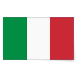 Italy – Italian National Flag Rectangle Sticker