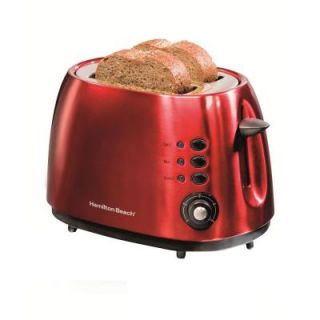 Hamilton Beach 2 Slice Metal Toaster in Red DISCONTINUED 22524E
