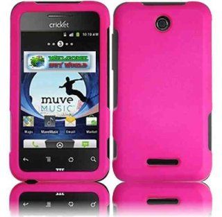 [Buy World] for ZTE Score X500m Rubberized Cover   Hot Pink Cell Phones & Accessories