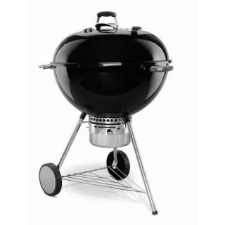 Weber One Touch Gold 26 3/4 in. Kettle Charcoal Grill in Black 781001