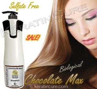 COLOR KERATIN SAFE CHOCOLATE MAX BIO BIOLOGICAL CURE DAILY USE SHAMPOO HAIR 960 ML / 32 FL OZ  sulfate free  Beauty