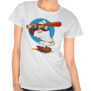 Cartoon Baseball Batter T Shirts