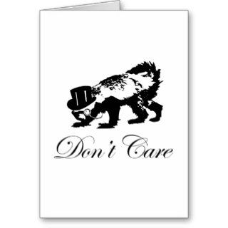 Posh Honey Badger Don't Care Cards