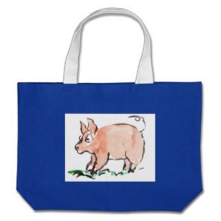 Piggy Goes Oinking Here and There Tote Bag