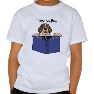 CC  I love reading dog cartoon Shirt