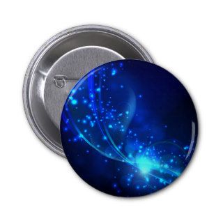 Abstract Blue Light Background Vector Graphic ABST Pinback Button
