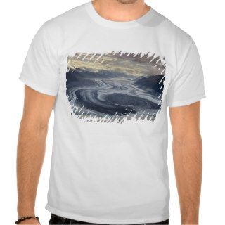 Lowell Glacier flows into the Alsek River in Tee Shirts