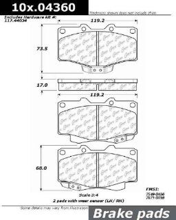 Centric (103.04360) Brake Pad, Ceramic Automotive