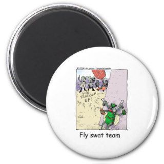 Fly Swat Team Funny Police Gifts & Collectibles Refrigerator Magnet