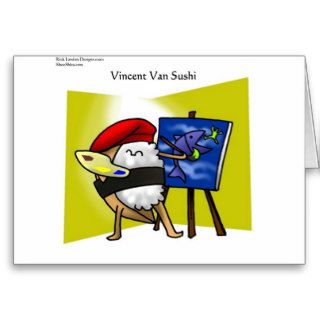 Vincent Van Sushi Gifts Mugs Tees Cards Etc