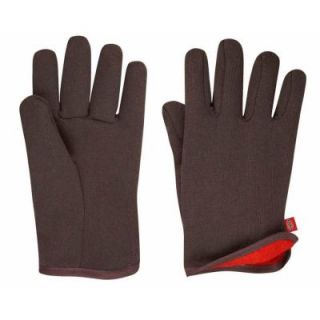 Dickies Red Fleece Lined Brown Jersey Glove D16211