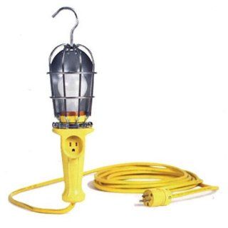Woodhead 105UB163 Super Safeway Handlamp, Industrial Duty, Incandescent Bulb, 100W Max Lamp Wattage, Side Outlet, Quick Open Guard, 16/3 SOOW Cord Type, 50ft Cord Length Portable Work Lights