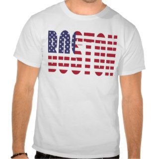 Boston U.S. Flag T shirt