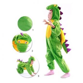 Meilaier Halloween Cosplay Dragon / Dinosaur Costume Pajamas Animal Onesie Hooded Plush (100cm(For Height 90 105cm)) Clothing