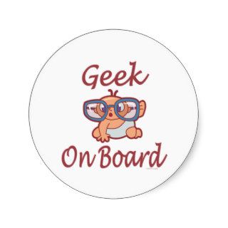Ladies Funny Geek On Board Mom To Be Sticker