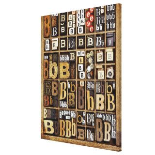 Letter B Gallery Wrapped Canvas