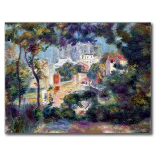 Landscape with a view of the Sacred Heart   Renoir Postcard