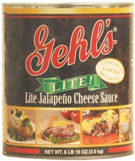 Gehl's Lite Jalapeno Cheese Sauce, 106 Ounce Can (Pack of 2)  Gourmet Sauces  Grocery & Gourmet Food
