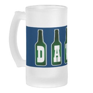Personalizable beer mug with custom name print