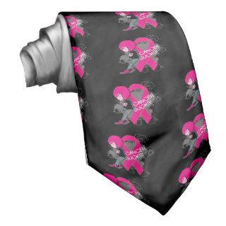 Animated Boy Cancer Sucks   Breast Cancer Necktie