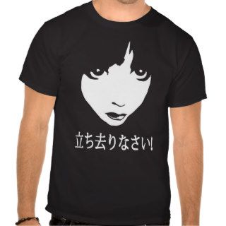 Go Away kanji face Tshirts
