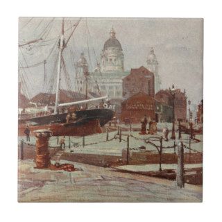 Among the Docks, Liverpool, Merseyside, England Tiles