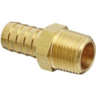 EATON Weatherhead 10510B 108 Male Pipe Fitting, CA360 Brass, 5/8" Hose ID, 1/2" Pipe Size Hydraulic Hose Fittings