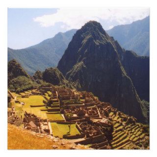 Machu Picchu Ruins Custom Invitations