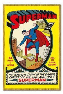 Superman Issue Number 1 Poster Cork Pin Memo Board Oak Framed   96.5 x 66 cms (Approx 38 x 26 inches)   Prints