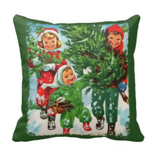 Getting The Christmas Tree Christmas Pillow