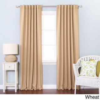 None Insulated Thermal Blackout 84 inch Curtain Panel Pair Gold Size 52 x 84