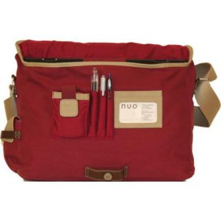 Nuo tech Eco Friendly Canvas Messenger Red/Tan Nuo tech Fabric Messenger Bags