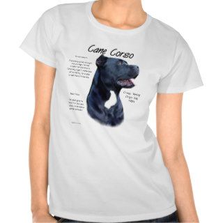 Cane Corso History Design Tee Shirts