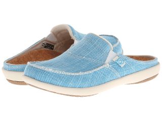 Spenco Siesta Slide Womens Clog Shoes (Blue)