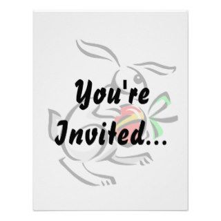 abstract white rabbit red egg hopping.png personalized invitation