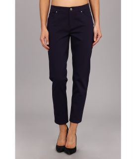 Christin Michaels Cropped Taylor Womens Casual Pants (Navy)
