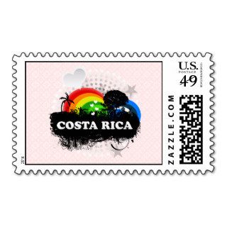 Cute Fruity Costa Rica Postage Stamps