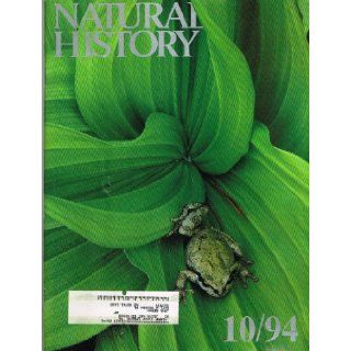 Natural History Vol. 103, No. 10, October 1994 Ellen Goldensohn 1198781753099 Books