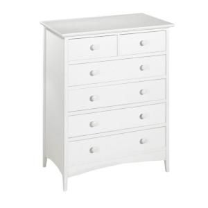 Home Decorators Collection Hawthorne 37 in. W White 6 Drawer Chest 3064000410