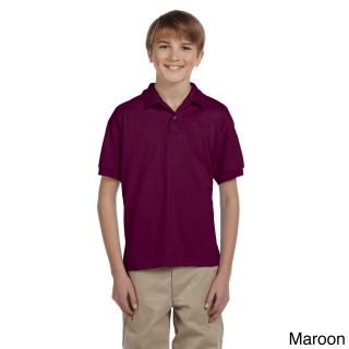 Gildan Gildan Youth Dryblend 50/50 Jersey Polo Shirt Brown Size L (14 16)