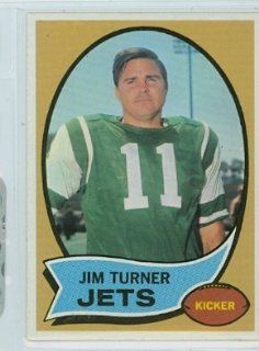 1970 Topps Football 104 Jim Turner Jets Near Mint Sports Collectibles