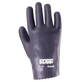 Ansell Edge 40 105 Foam Nitrile High Temperature Glove, Palm Coated on Interlock Knit Liner, Small, Size 7 (Pack of 12 Pairs) Work Gloves
