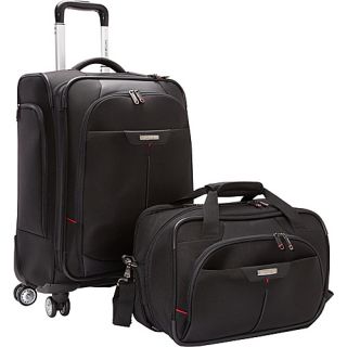 Elite Spinner & Laptop Boarding Bag Set EXCLUSIVE Black   Samsonite Lu