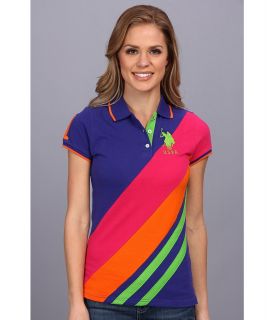 U.S. Polo Assn Multicolor Polo Womens Short Sleeve Knit (Multi)