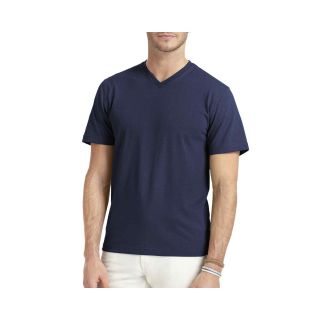 Izod V Neck Tee, Midnight, Mens