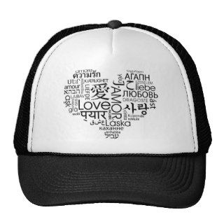 Languages of Love Heart Hats