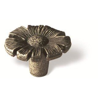 Siro Design 83 106 Big Bang 1059 30mm Flower Knob In Antique Brass   Cabinet And Furniture Knobs  